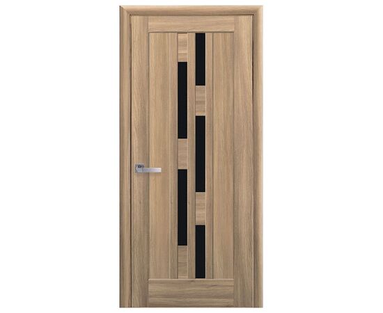 Door set New Style PVC Deluxe Laura 40x800x2150 mm golden oak glass BLK