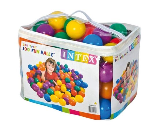 ბურთები Intex 49600 Fun Ballz მშრალი აუზისთვის 100 ც