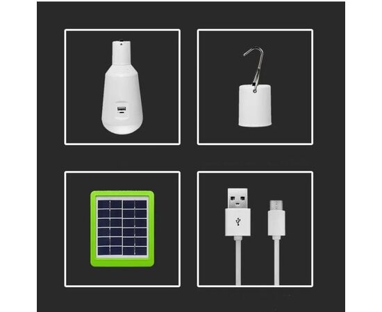 LED Lamp with emergency function and solar panel V-TAC 2857 7W E27