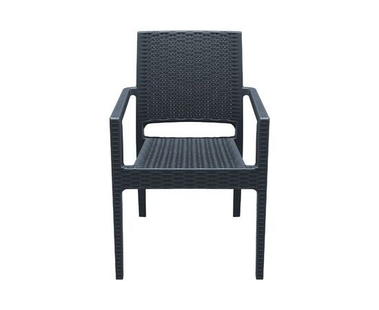 Armchair dark grey Ibiza 87x59x58 cm