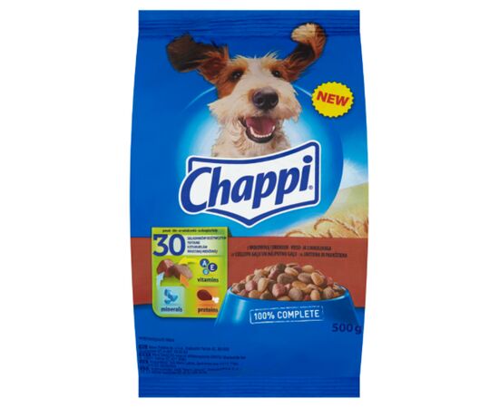 Dog food Chappi beef poultry vegetables 500gr