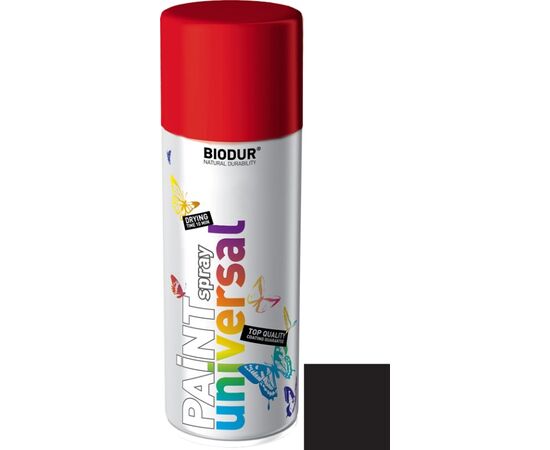 Spray paint Biodur matt black 400 ml