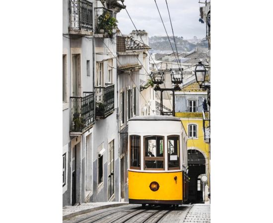 Glass picture Styler Yellow tram GL362 50X70 cm