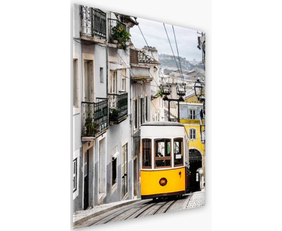 Glass picture Styler Yellow tram GL362 50X70 cm