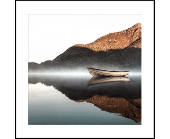 Picture in a frame Styler AB189 BROWN BOAT 50X50