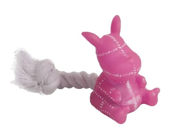 Toy dog animal with a rope Flamingo