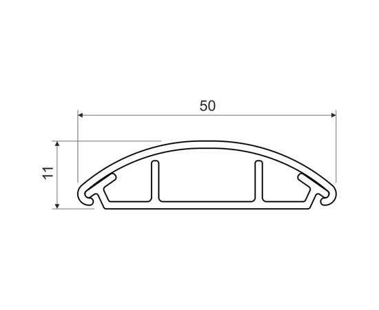 Cable channel round Kopos LO 50_KD 50x11 mm