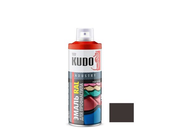 Enamel for metal tiles Kudo KU 08019 R ral 8019 grey brown 520 ml