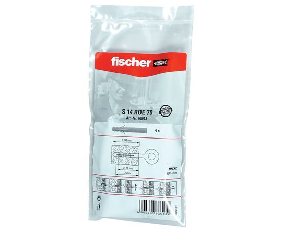 განმბჯენი დიუბელი Fischer S14 ROE100 4 ც.