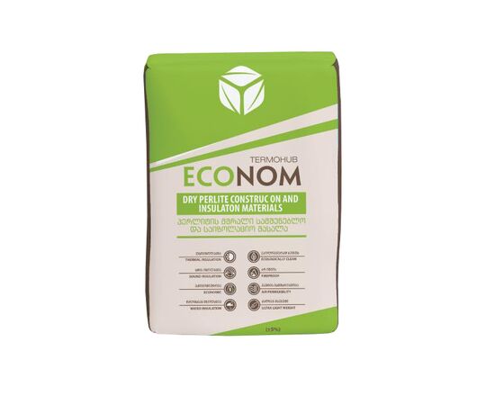 Perlite facade plaster Termohub Econom 8 kg