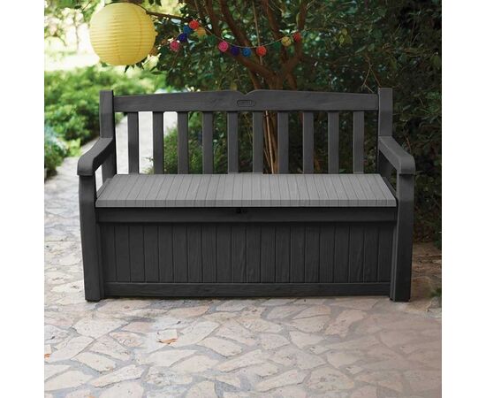 სკამი ბაღის Keter Garden Bench Eden 265 L ანტრაციტი