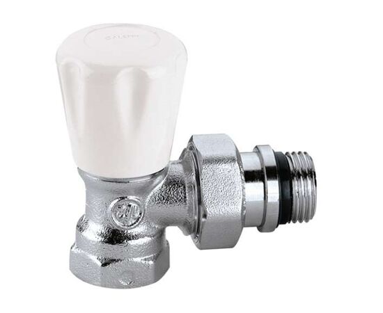 Angled radiator valve, supply Caleffi 411402 1/2"