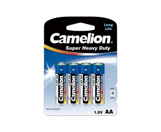 ელემენტი Camelion Super Heavy Duty AA მარილოვანი 4 ც