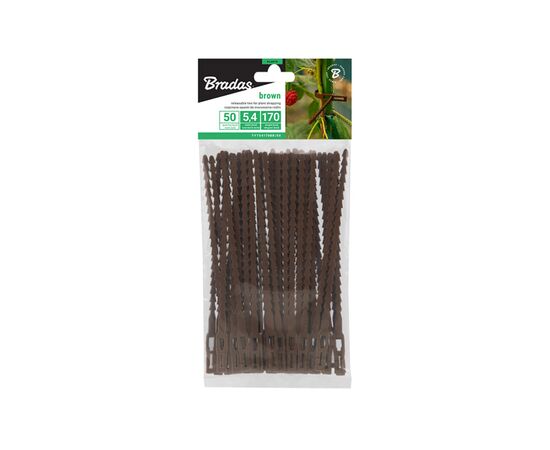 Plant tape brown Bradas 170/5.4mm 50 pcs