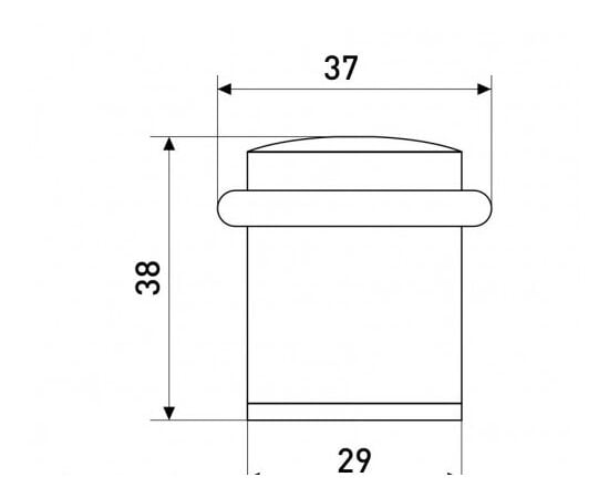 Stopper door Soller М71В chrome