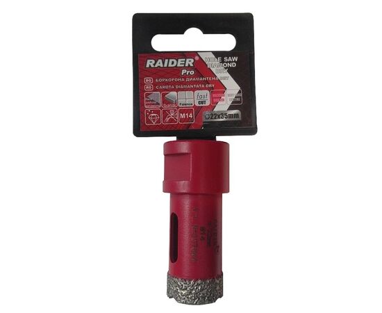 გვირგვინი ალმასის Raider Dry RD M14 22 მმ (157844)