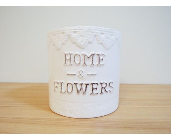 Ceramic flowerpot Sweet Home