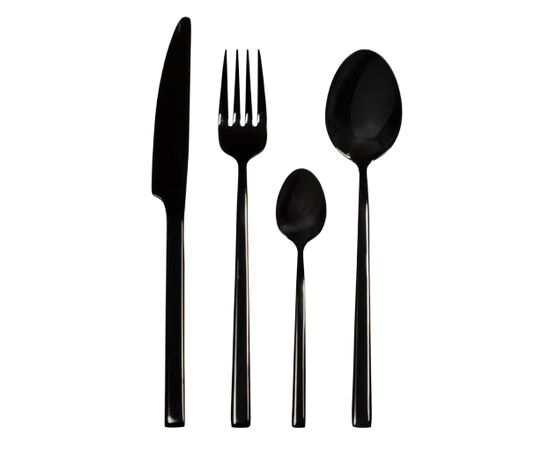 Knife/fork set 24 pieces Ambition COMO black