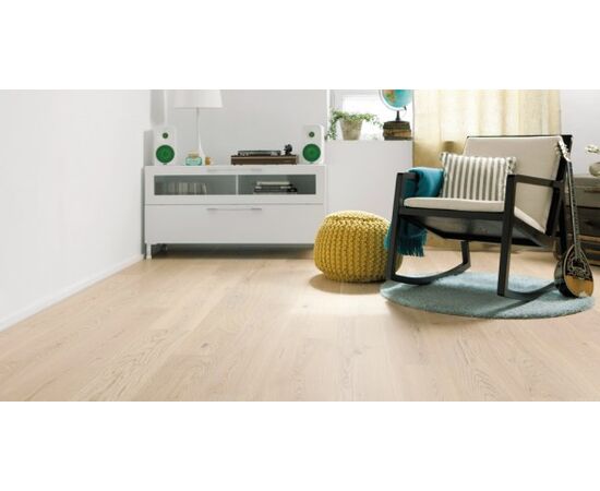 Parquet board POLARWOOD Oak PREMIUM MERCURY WHITE OILED 14x188x1800mm