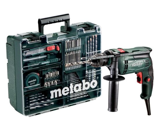 დარტყმითი დრელი Metabo SBE 650 SET (600671870) 650W + აქსესუარების ნაკრები