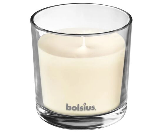 Candle in glass with aroma vanilla Bolsius 95/95