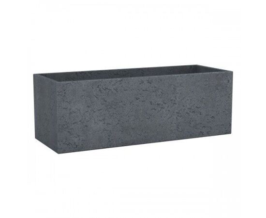 Flower pot Scheurich 240/80 C-CUBE LONG STONY BLACK