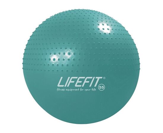 Мяч для гимнастики синий LIFEFIT 55 см