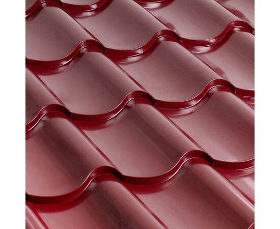 Metal tile 0.45x1180x2000 mm 2.36 m² burgundy