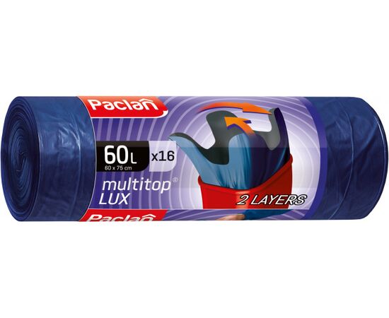 Пакеты для мусора Paclan Multi-Top Lux 60 л 16 шт