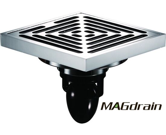 Drain MAGdrain 100*100,Polished Bronze, Brass, FC10Q5-Q