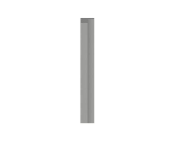 Left end trim VOX Profile Linerio L-Line Grey 2650x61x21 mm