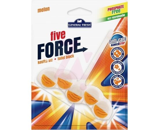 Туалетный блок для унитаза General fresh Five force дыня 50 г