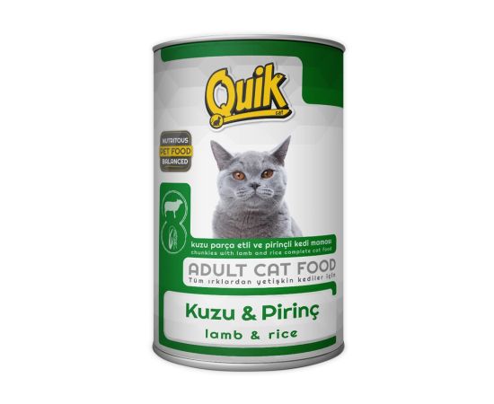 Консерва для кошек Quik ягненок и рис 415гр