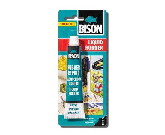 წებო თხევადი რეზინი Bison Liquid rubber 6308252 50 მლ გამჭვირვალე