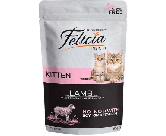 Wet food for kitten Felicia lamb 85gr