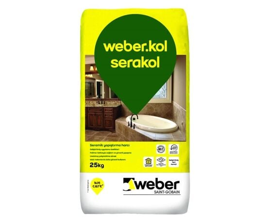 Tile adhesive Weber.kol serakol white 25 kg