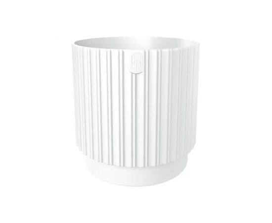 ქოთანი ყვავილის FORM-PLASTIC Mika Cyli Petit Eco Recycled 14 white