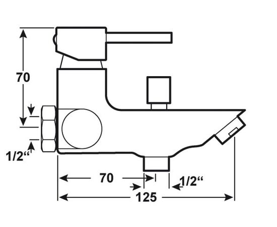 Faucet for bath CORNAT CAZ2