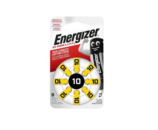 Batteries Energizer hearing aid HA10 8 pcs Zinc Air