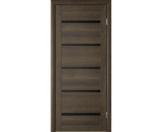 კარის ბლოკი Albero Eco Tex T-2 H მუხა Oxsford 38x700x2150 მმ შუშა შავი