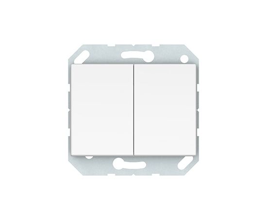 Switch pass-through without frame Vilma P(6+6)10-020-02 ww 2 key white