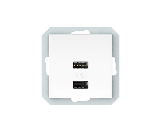 როზეტი VILMA 2 USB 3.4А QR1000 თეთრი