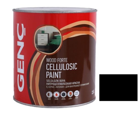 Paint nitro Genc black 9123 2,5 l