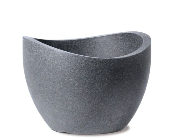 Outdoor plastic pot Scheurich 250/40 PLANTER SCHWARZ GRANIT