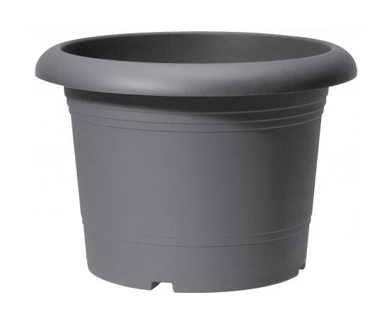 Flower pot plastic Scheurich METALLIC GREY 30/322