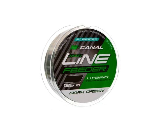 ძუა Flagman S-CANAL FEEDER 0,25mm 135m DARK GREEN