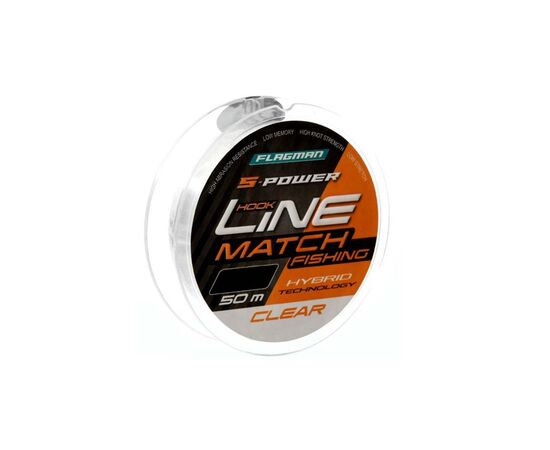 Line Flagman S-POWER HOOK LINE NEW 0,14mm 50m CLEAR