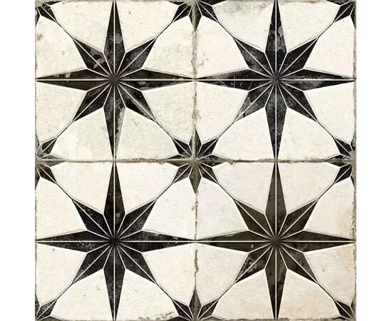 Floor tile Practika Star Black Gres 450x450 mm