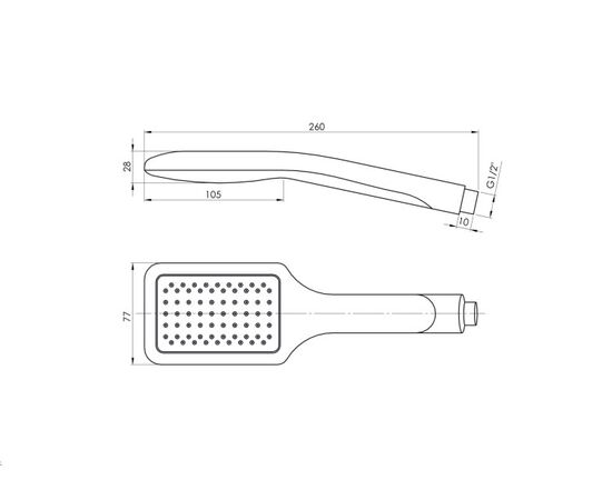 Душевая лейка Rubineta Dove 622074