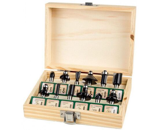 Router bits set Tolsen 75680 12 pcs